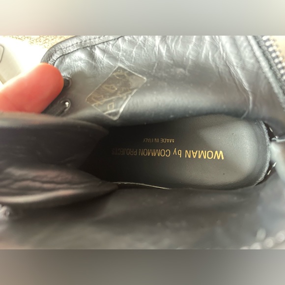 Woman by Common Projects Black Tournament Super High Sneakers - Picture 8 of 10